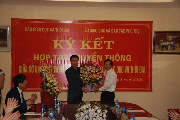 Sở GD&ĐT Phú Thọ ký hợp tác truyền thông với Báo Giáo dục và Thời đại