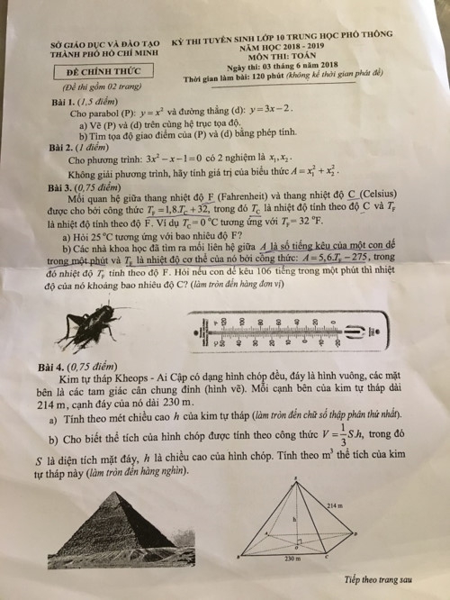 Thi vào lớp 10 tại TPHCM: Đề Toán có nhiều câu hỏi thực tế - Ảnh minh hoạ 4