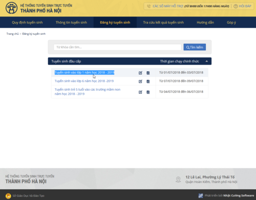 Cách đăng ký tuyển sinh trực tuyến đầu cấp ở Hà Nội - Ảnh minh hoạ 3