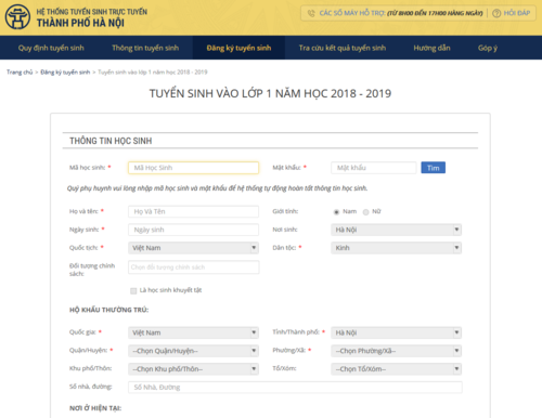 Cách đăng ký tuyển sinh trực tuyến đầu cấp ở Hà Nội - Ảnh minh hoạ 4
