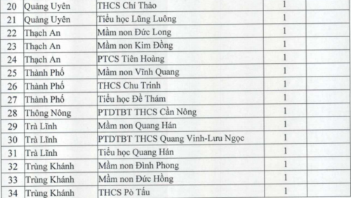 Cao Bằng: Cấp giấy chứng nhận chất lượng giáo dục cho 34 trường - Ảnh minh hoạ 3