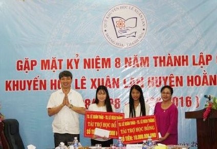 Khoảng 10.000 HS được thụ hưởng Quỹ khuyến học Lê Xuân Lan
