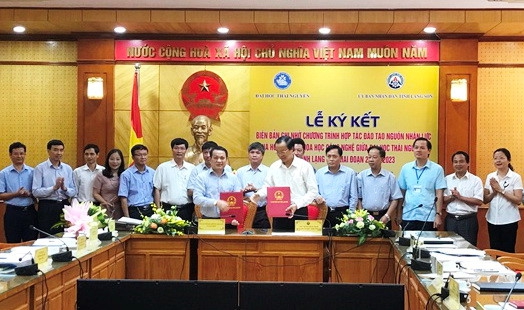 Đại học Thái Nguyên hợp tác đào tạo nhân lực và khoa học công nghệ với tỉnh Lạng Sơn