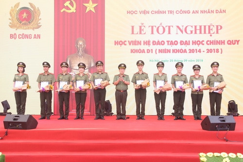 162 học viên đầu tiên của Học viện Chính trị Công an Nhân dân đã tốt nghiệp