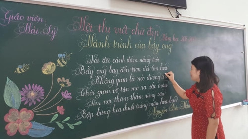 18 cô giáo Quảng Trị viết chữ đẹp như vẽ tranh - Ảnh minh hoạ 7