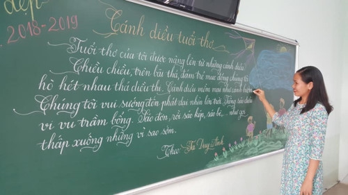 18 cô giáo Quảng Trị viết chữ đẹp như vẽ tranh - Ảnh minh hoạ 14
