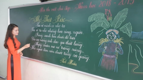 18 cô giáo Quảng Trị viết chữ đẹp như vẽ tranh - Ảnh minh hoạ 15