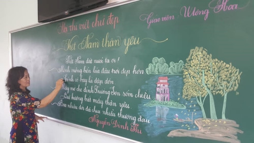 18 cô giáo Quảng Trị viết chữ đẹp như vẽ tranh - Ảnh minh hoạ 19