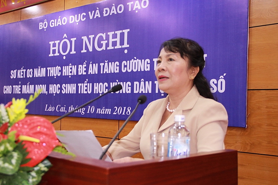 Gần 100% trẻ em dân tộc thiểu số được dạy tăng cường tiếng Việt