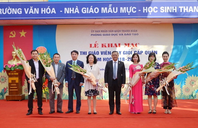 Nhiều đổi mới trong hội thi giáo viên dạy giỏi quận Thanh Xuân
