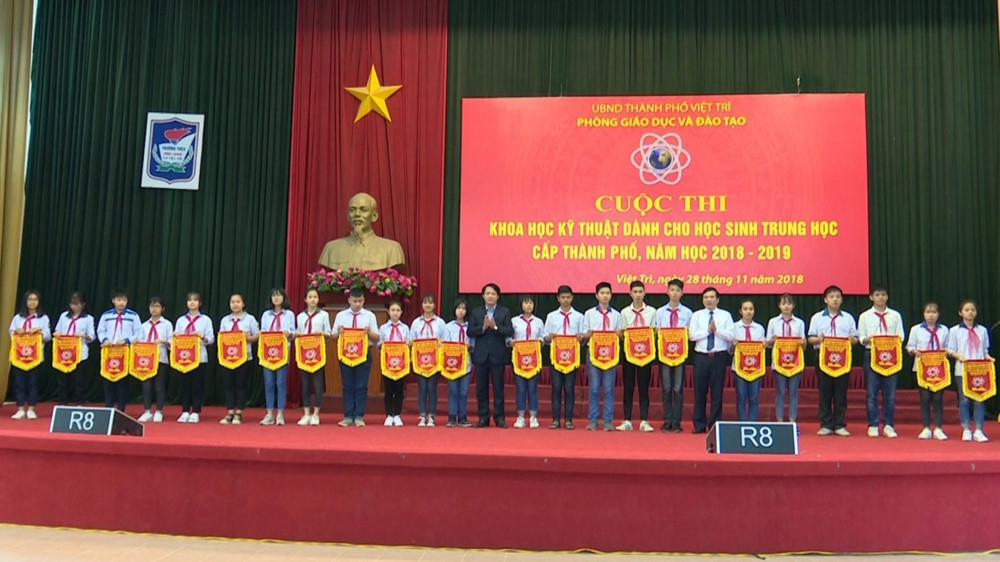 Ngành GD Việt Trì (Phú Thọ) tổ chức thành công cuộc thi Khoa học kỹ thuật