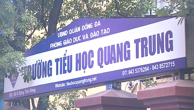 Sở GD&ĐT Hà Nội lên tiếng về việc giáo viên phạt học sinh ở trường tiểu học Quang Trung