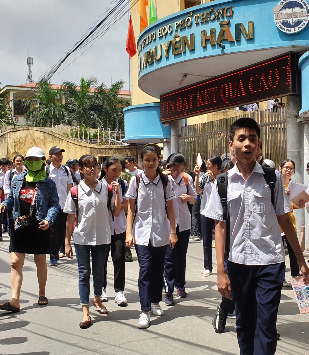 Hải Phòng:  Công bố điểm chuẩn vào lớp 10 THPT năm học 2019-2020