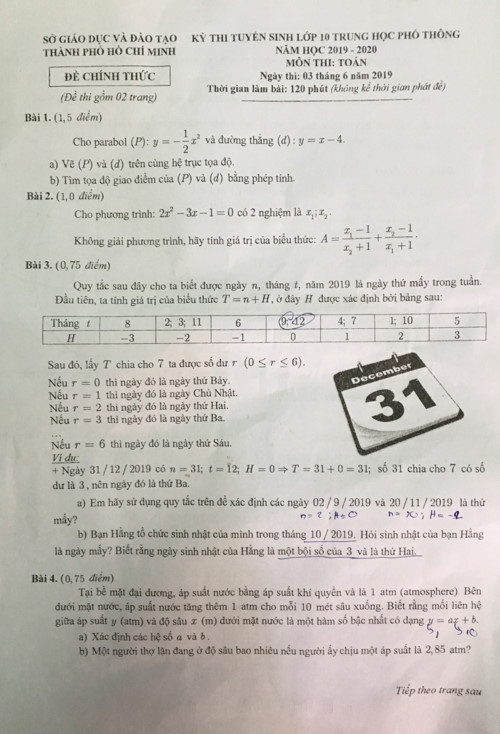 Thi vào lớp 10 tại TP.HCM: Đề Toán khó hơn năm ngoái, nhiều dữ liệu gần gũi với học sinh - Ảnh minh hoạ 2