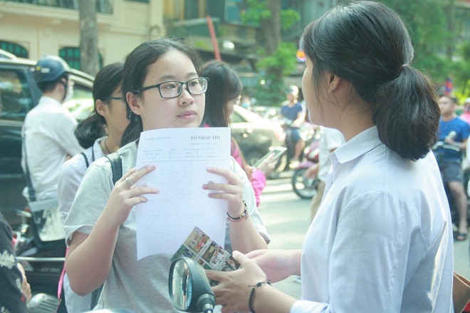Hà Nội: Nhiều thí sinh không làm hết bài thi Toán