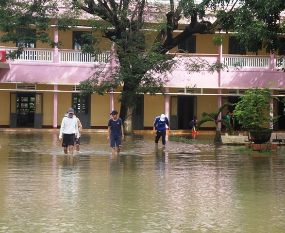 Trường học chủ động ứng phó thiên tai