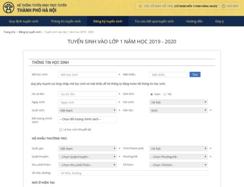 Hà Nội bắt đầu tuyển sinh đầu cấp trực tuyến - Ảnh minh hoạ 2