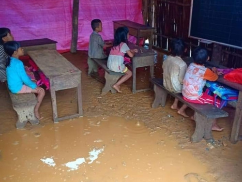 Xót lòng lớp học dưới mưa ở Pá Sập, Lai Châu - Ảnh minh hoạ 2