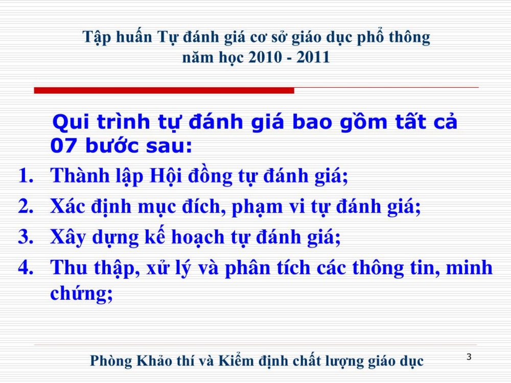 100% cơ sở giáo dục phải hoàn thành tự đánh giá theo tiêu chuẩn mới