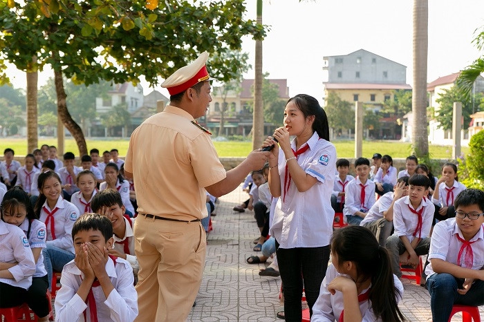 Tuyên truyền ý thức tham gia giao thông cho học sinh, sinh viên