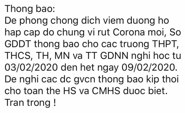 Hà Nội cho học sinh nghỉ đến ngày 9/2 để phòng chống dịch corona - Ảnh minh hoạ 4