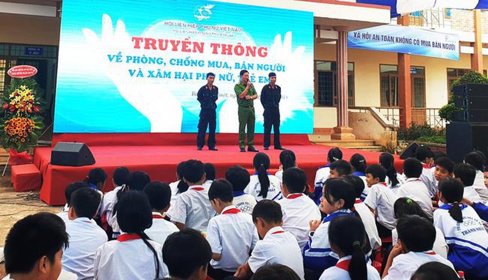 Đặt mục tiêu 90% trường học tuyên truyền về phòng chống mua bán người