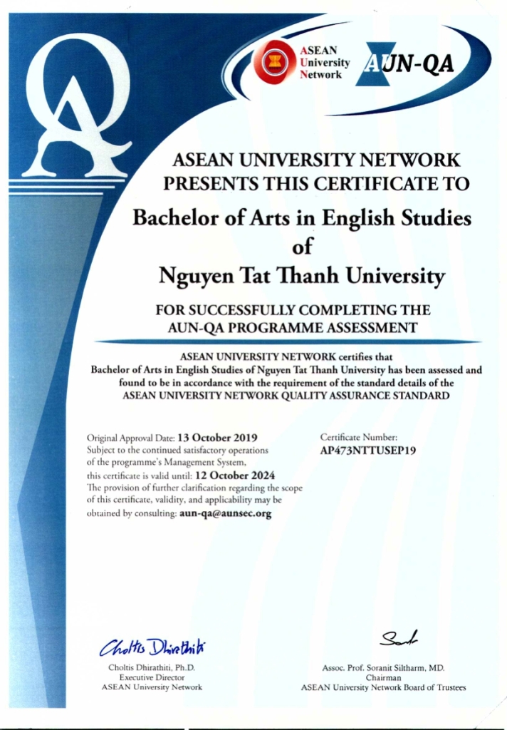 4 CTĐT của Trường ĐH Nguyễn Tất Thành đạt chuẩn kiểm định chất lượng AUN-QA - Ảnh minh hoạ 5