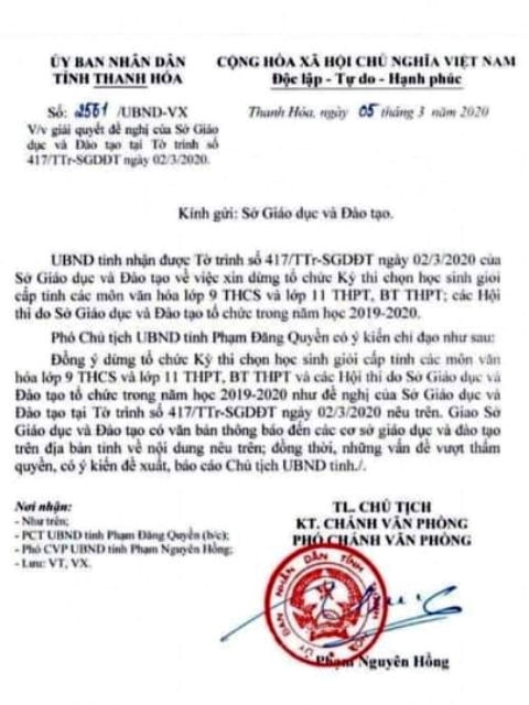 Thanh Hóa dừng tổ chức các kỳ thi học sinh giỏi cấp tỉnh phòng COVID-19 - Ảnh minh hoạ 2