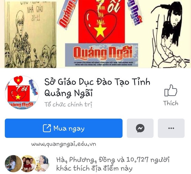 Quảng Ngãi: Sở GDĐT lo ngại bị mạo danh trên mạng xã hội - 1