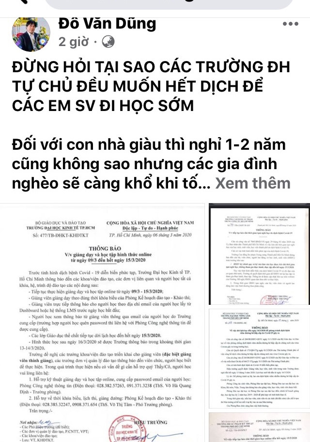 Facebook giảng viên: Nhiều trăn trở trong mùa dịch COVID-19 - Ảnh minh hoạ 2