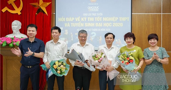 Đang giao lưu trực tuyến "Hỏi đáp về kỳ thi tốt nghiệp THPT và tuyển sinh ĐH năm 2020"