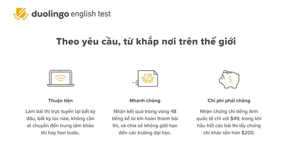 Những ưu thế của Duolingo English Test khi kiểm tra năng lực tiếng Anh