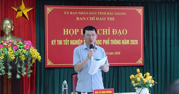 Bắc Giang: Triển khai kế hoạch tổ chức kỳ thi tốt nghiệp THPT năm 2020