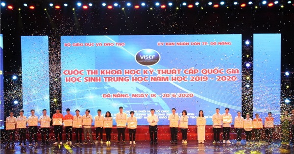 75 dự án đạt giải thi Khoa học kỹ thuật cấp quốc gia năm học 2019-2020