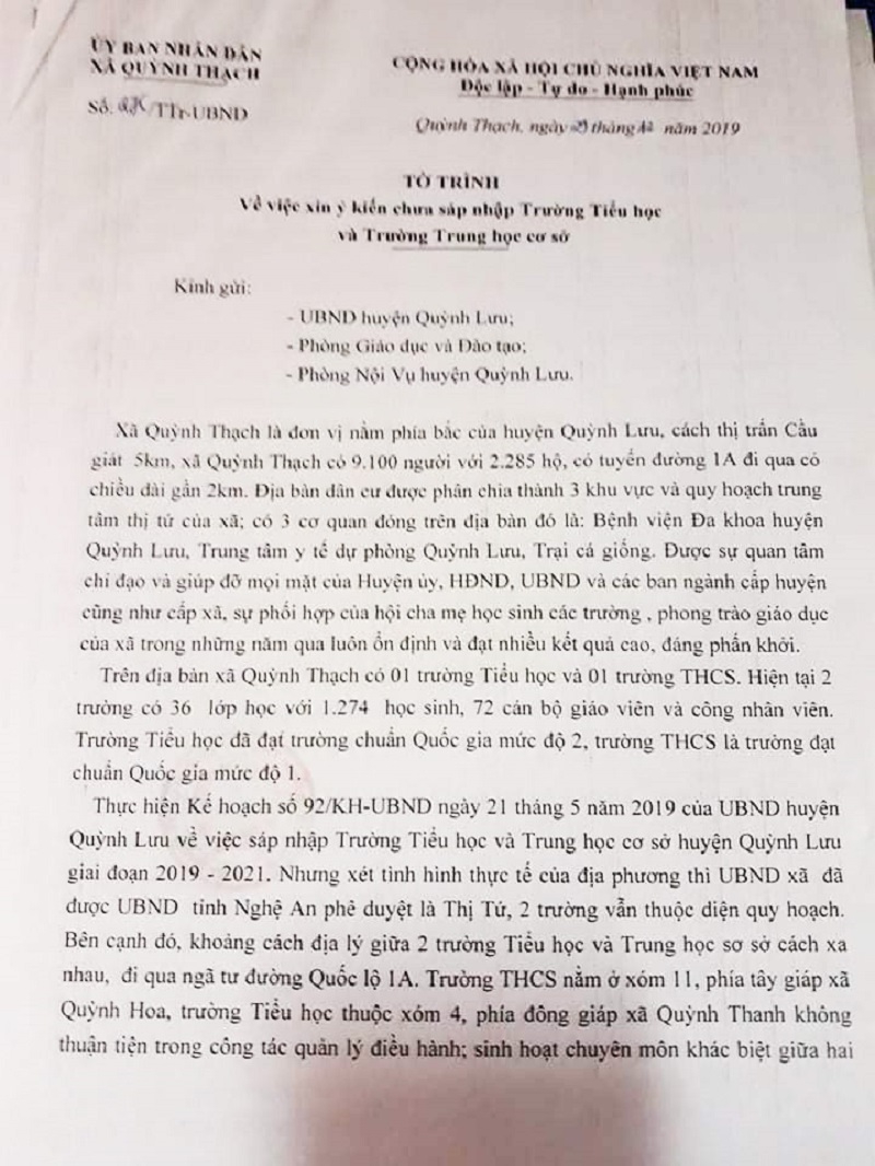 Sáp nhập trường lớp tại Quỳnh Lưu, Nghệ An: Trường than “bất cập”, huyện nói “cứ triển khai” - Ảnh minh hoạ 3