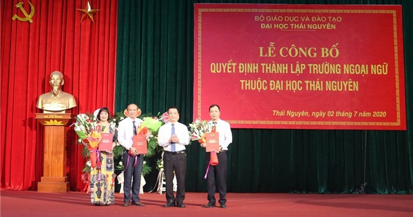 Đại học Thái Nguyên công bố thành lập trường Ngoại ngữ