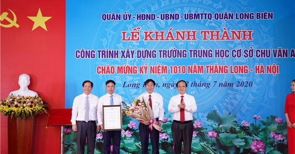 Hà Nội: Khánh thành trường THCS Chu Văn An chào mừng kỷ niệm 1010 năm Thăng Long - Hà Nội