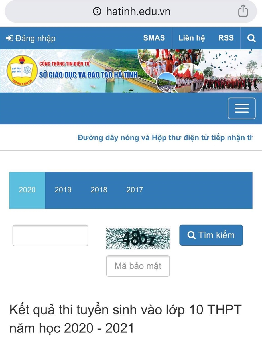 Hà Tĩnh: Tra cứu điểm thi vào lớp 10 THPT năm học 2020 - 2021