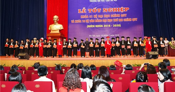 Gần 1.400 tân cử nhân của Trường ĐH Luật Hà Nội được nhận bằng tốt nghiệp