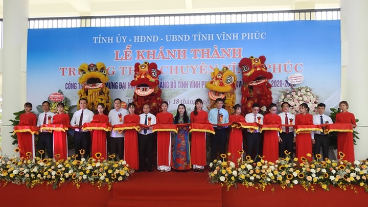 Khánh thành trường THPT Chuyên Vĩnh Phúc trên diện tích hơn 6,5 ha