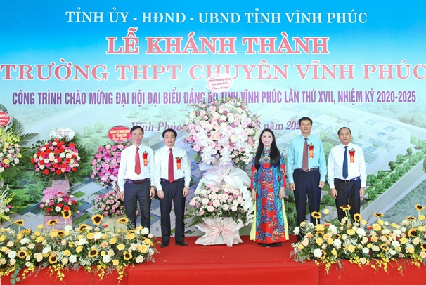 Khánh thành trường THPT Chuyên Vĩnh Phúc trên diện tích hơn 6,5 ha