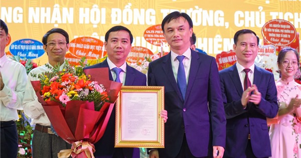 Công bố Chủ tịch Hội đồng trường, Hiệu trưởng Trường ĐH Vinh nhiệm kỳ 2020-2025