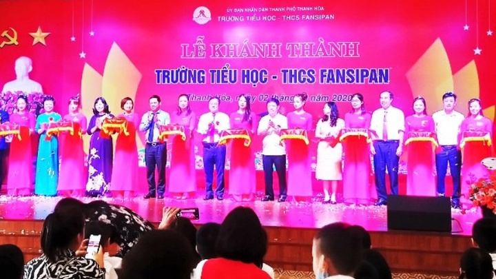 Thanh Hóa: Trường Tiểu học và Trung học cơ sở Fansipan đón năm học mới