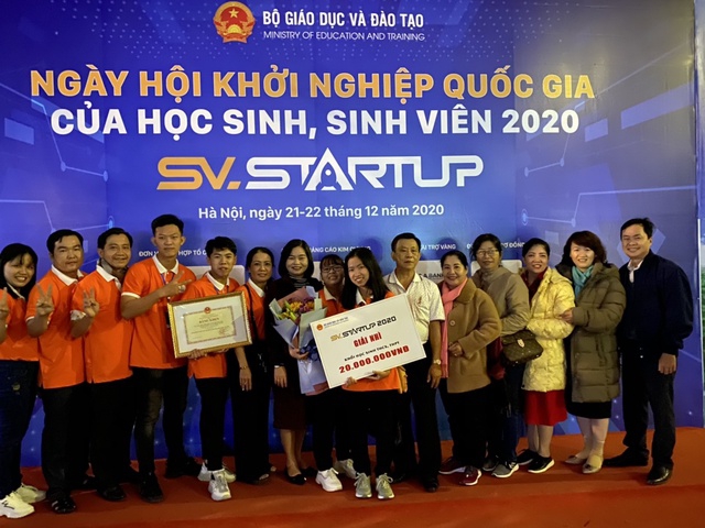 Học sinh Cần Thơ đoạt giải nhì cuộc thi SV Startup 2020