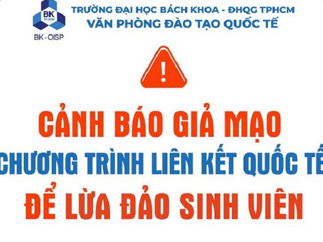 Giả thông báo của Trường ĐH Bách Khoa để lừa sinh viên nộp tiền du học