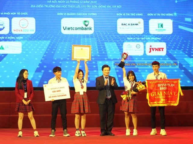 Học sinh Đắk Lắk giành giải Nhất cuộc thi SV Startup 2020