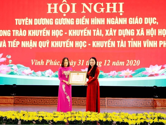 Vĩnh Phúc: Tôn vinh 124 điển hình ngành GD và phong trào khuyến học - khuyến tài