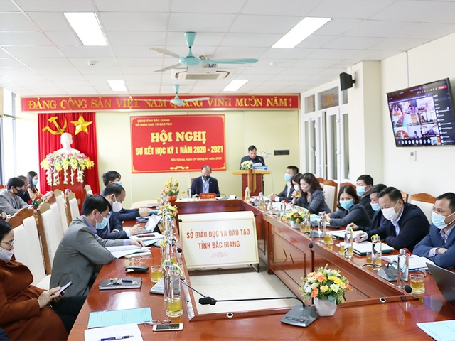 Bắc Giang: Ngành Giáo dục sơ kết học kỳ 1 bằng hình thức trực tuyến