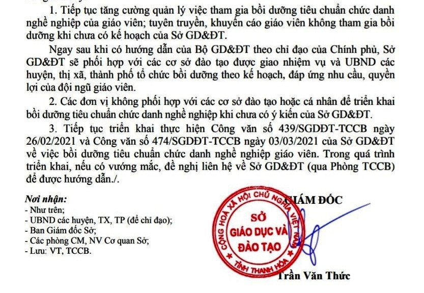 Thanh Hóa: Chấn chỉnh bồi dưỡng online tiêu chuẩn chức danh nghề nghiệp giáo viên - Ảnh minh hoạ 2