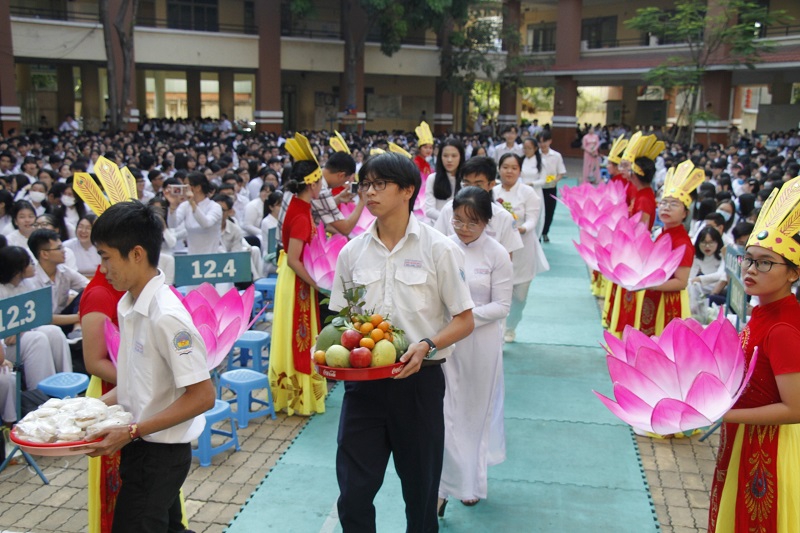 Trường học tổ chức Lễ giỗ Quốc tổ Hùng Vương: Để học sinh hướng về nguồn cội - Ảnh minh hoạ 2